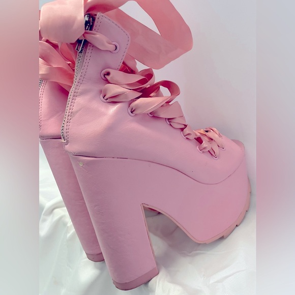 Y.R.U - Pink Ballet Bae Platforms - SIZE 7 Women’s - Picture 6 of 7
